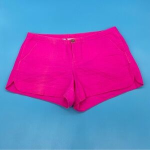 Lilly Pulitzer Women’s Hot Pink Ribbed Shorts Size 10
